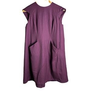 Tish Cox Front Pocket Dress Purple Size S